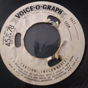 Dell Vikings - Come Go With Me 1950s TEST PRESS 45RPM Voice-O-Graph Record SKIPS
